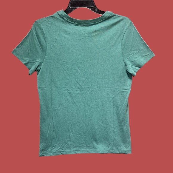 A New Day - Women's Slim Fit Short Sleeve Ribbed T-Shirt - Green - Small - Picture 4 of 16